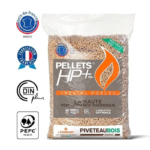 Granulés de Bois Piveteau HP+ – Palette de 72 Sacs de 15 kg
